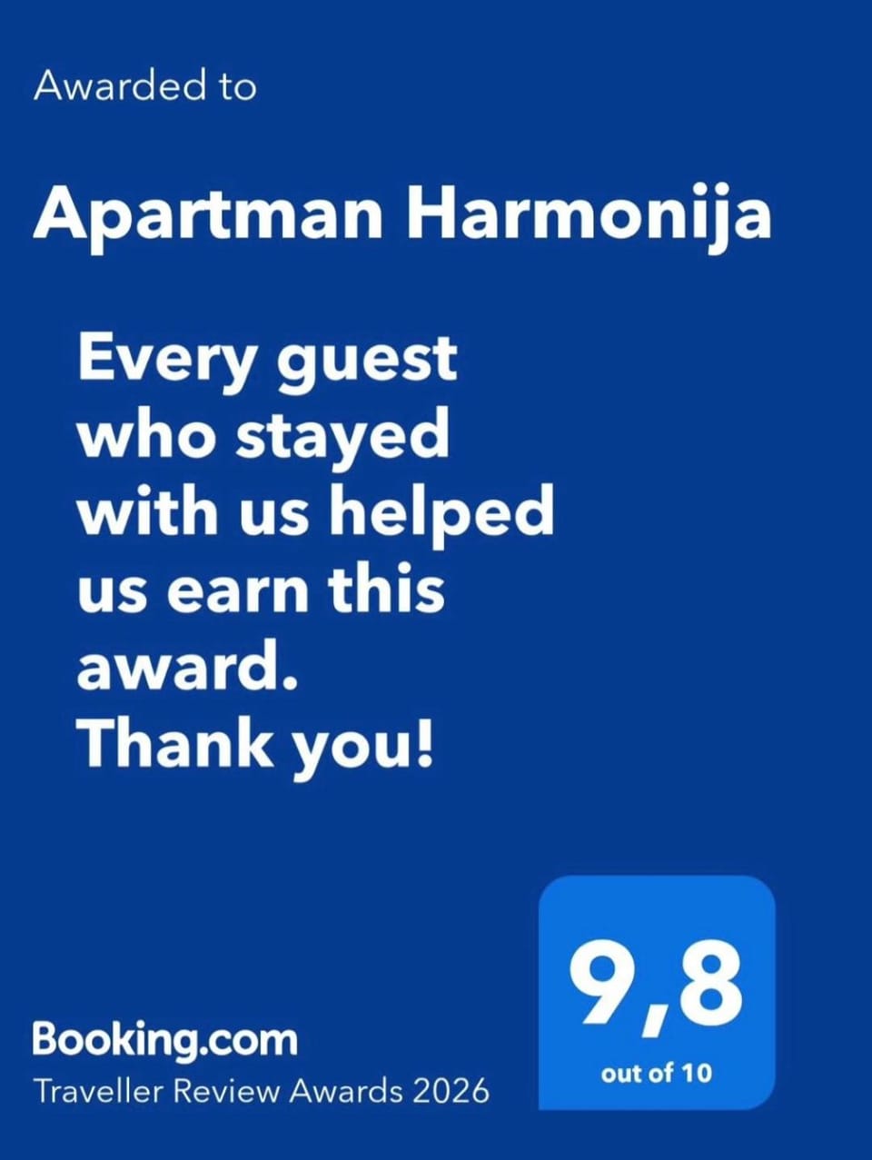 Apartman Harmonija Apartment in Montenegro