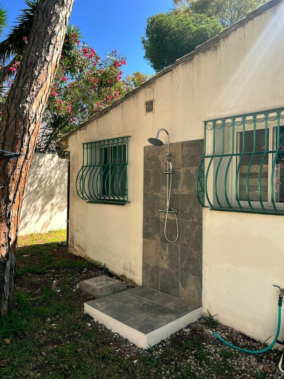 Shower, Facade/entrance, Garden, Open Air Bath
