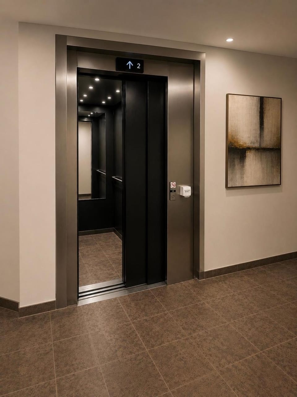 Property building, elevator