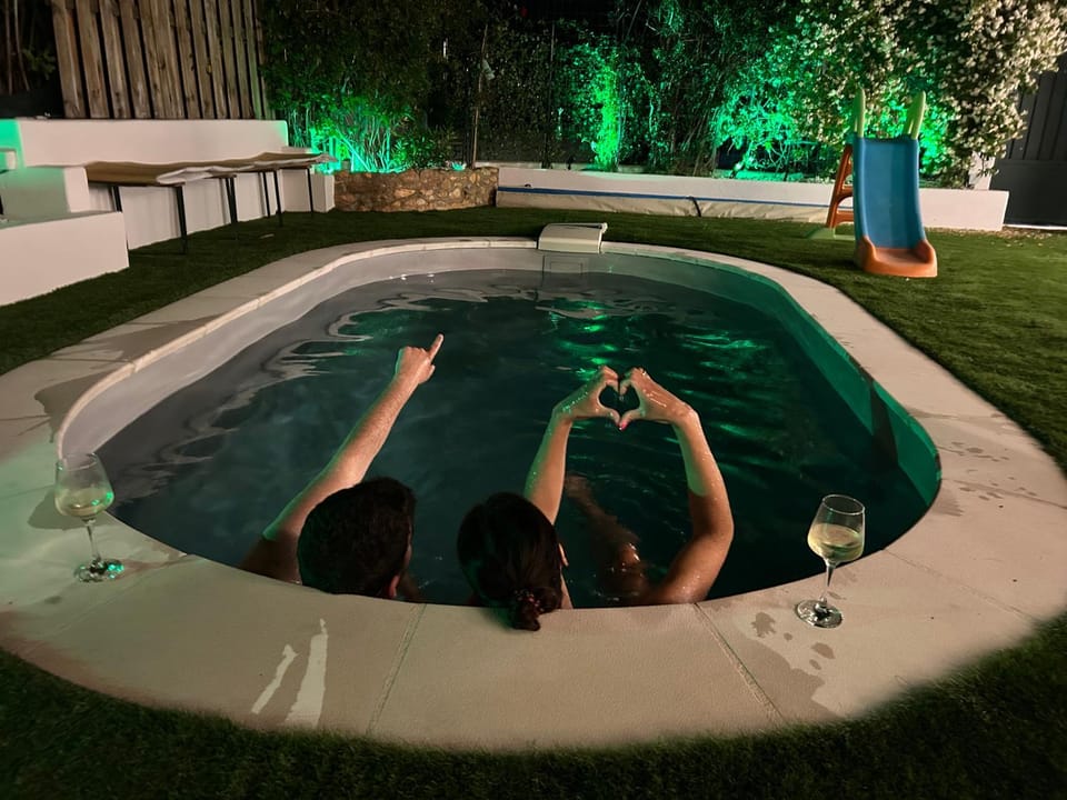 Night, Swimming pool