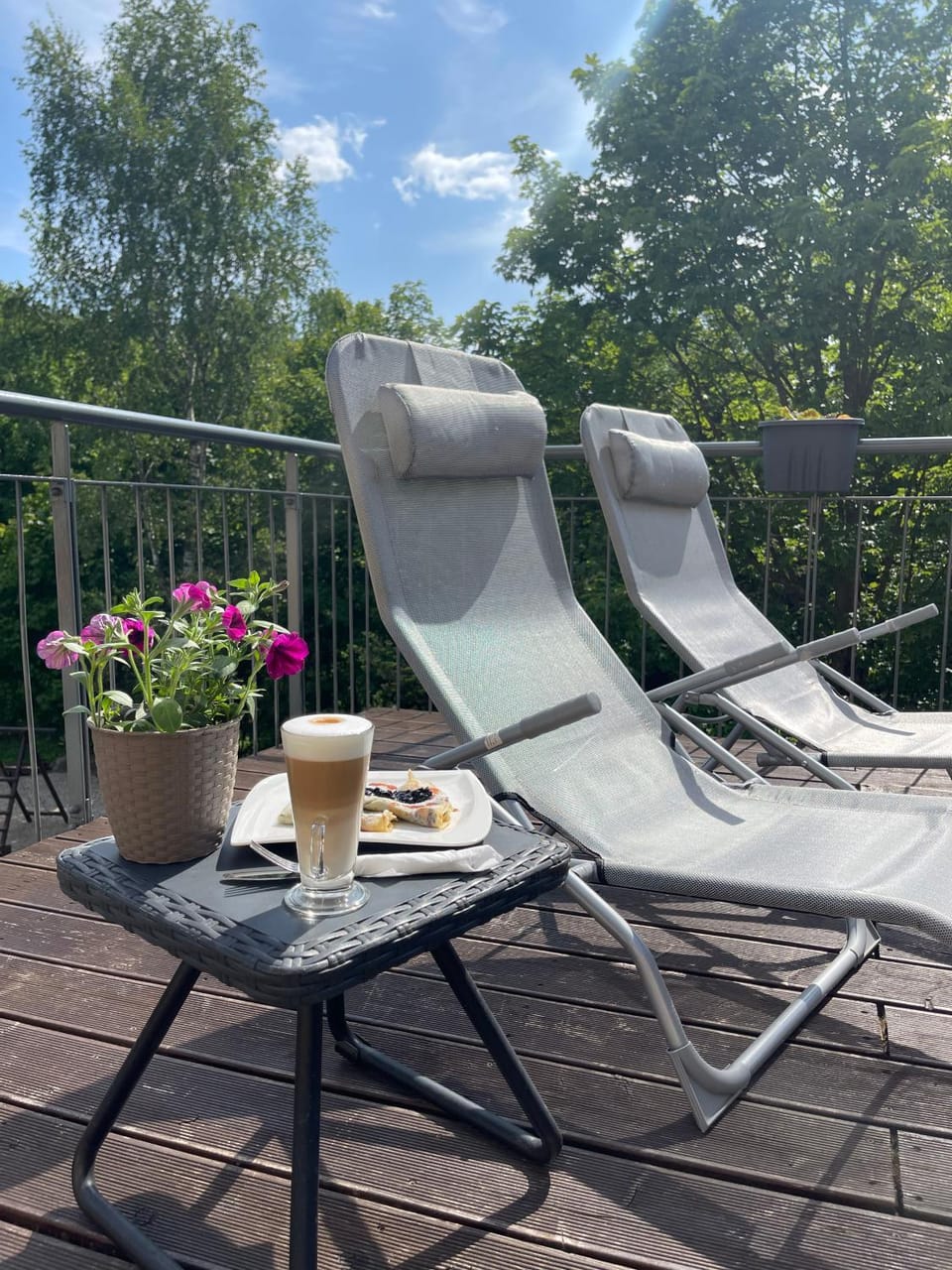 Patio, Spring, Day, View (from property/room), Balcony/Terrace, sunbed