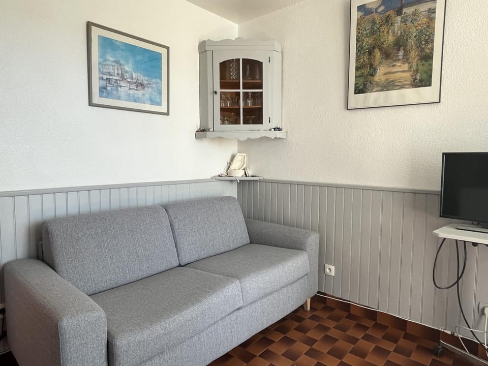 Spacieux T2 climatisé avec véranda, 150m plage, PKG, au cœur de la Grande Plage - 4 personnes - FR-1-799-20 Apartment in Le Barcarès