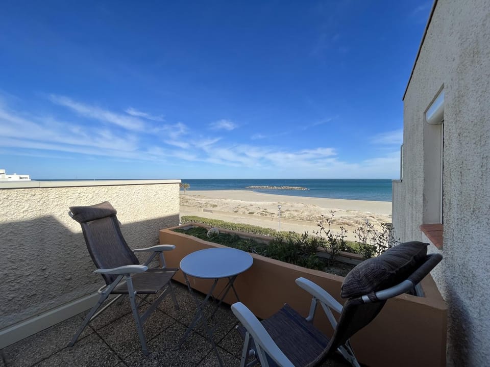 Studio agréable pour 4 pers. Terrasse mer, parking, animaux ok - FR-1-799-28 Apartment in Le Barcarès