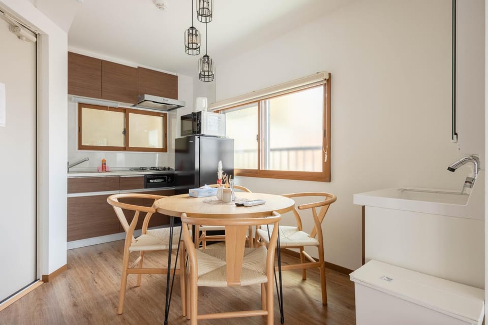 Living room, kitchen