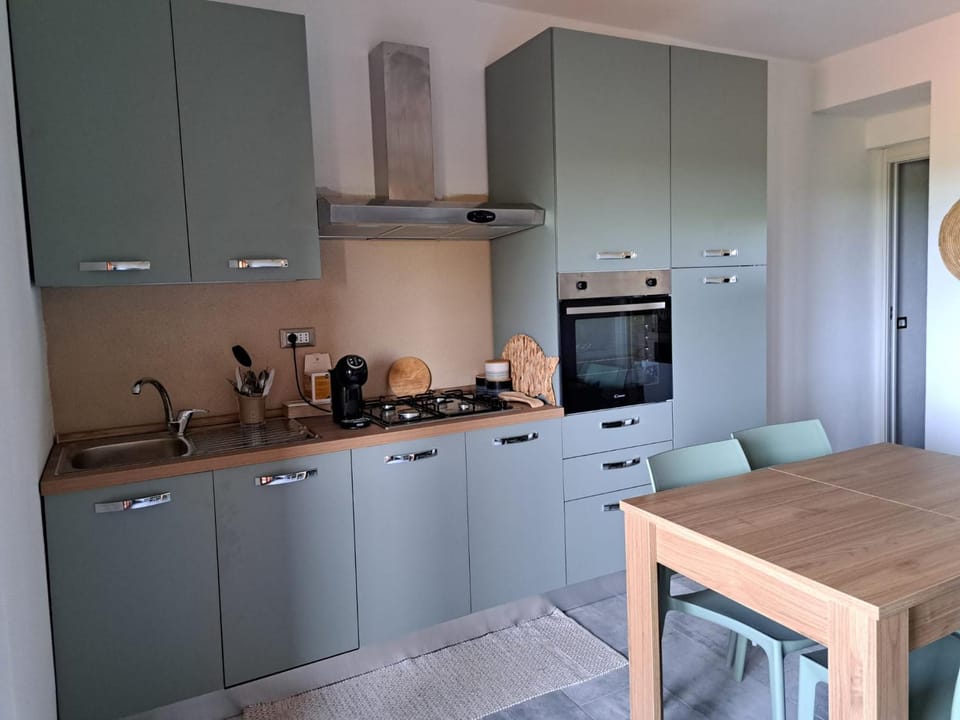 Kitchen or kitchenette, dishwasher, oven