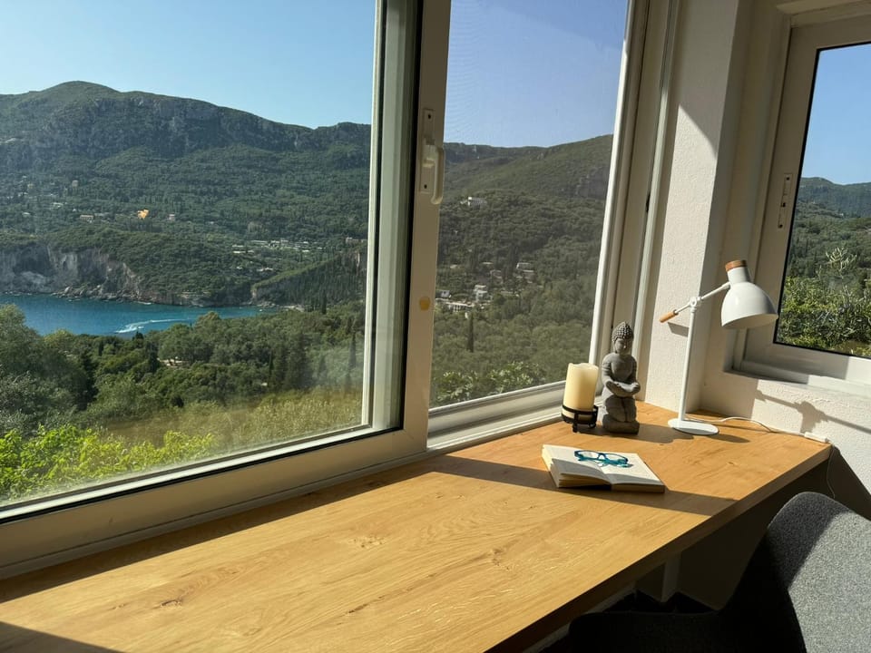 Sea View Villa - Close from Beach - Rovinia House in Corfu, Greece