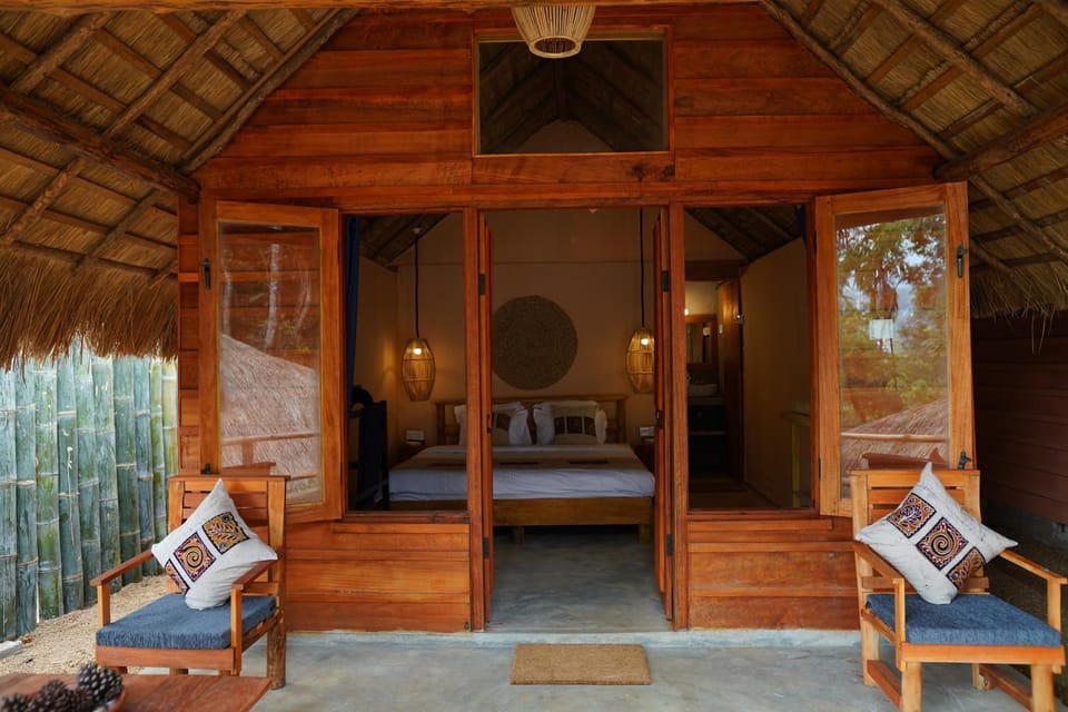 Patio, Bed, Photo of the whole room, Bedroom