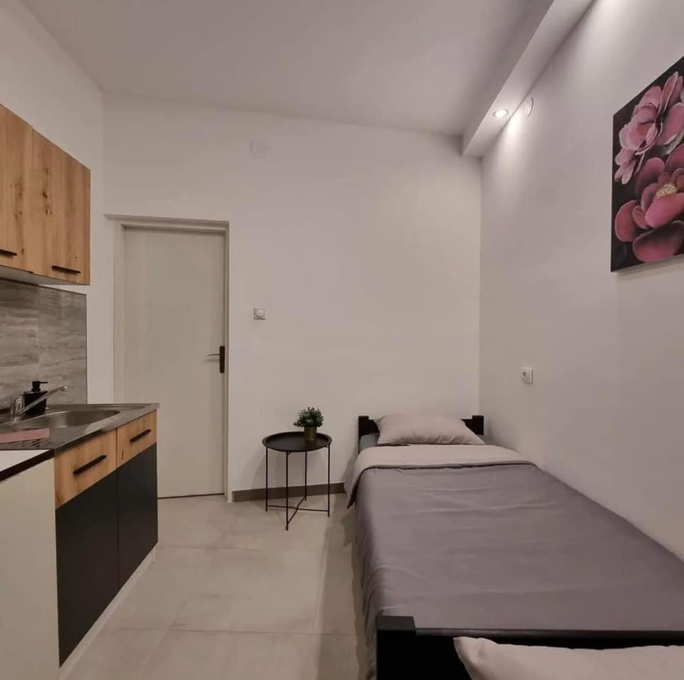 Bed, Kitchen or kitchenette, Photo of the whole room, Bedroom