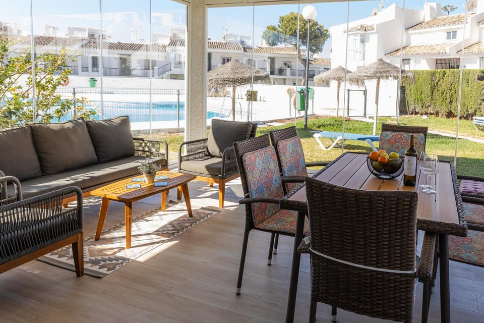 Day, View (from property/room), Balcony/Terrace, Evening entertainment, Pool view, sunbed