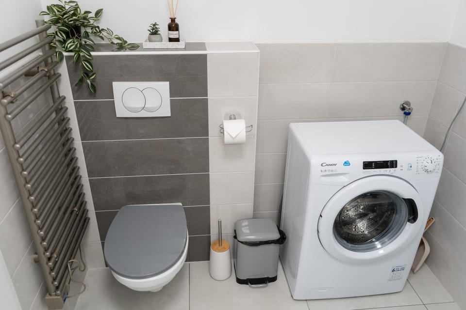 Toilet, Bathroom, washing machine