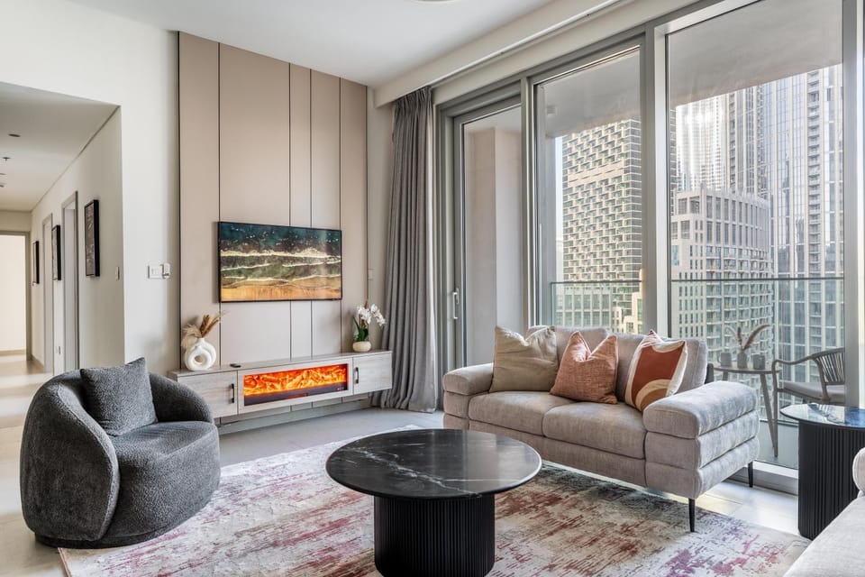 TV and multimedia, Living room, fireplace