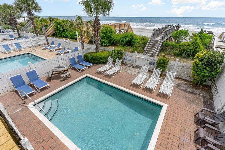 Patio, Beach, Pool view, Sea view, Swimming pool, sunbed