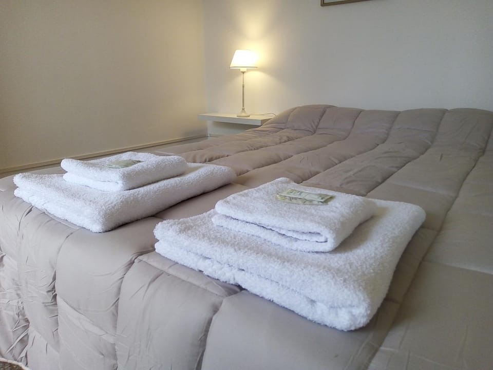 Bed, Photo of the whole room, towels