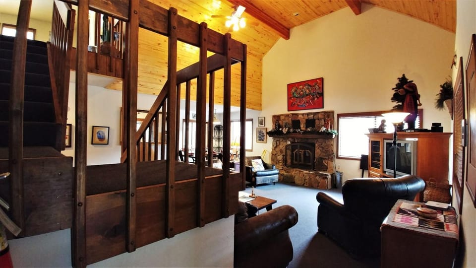 Day, TV and multimedia, Living room, fireplace, furniture
