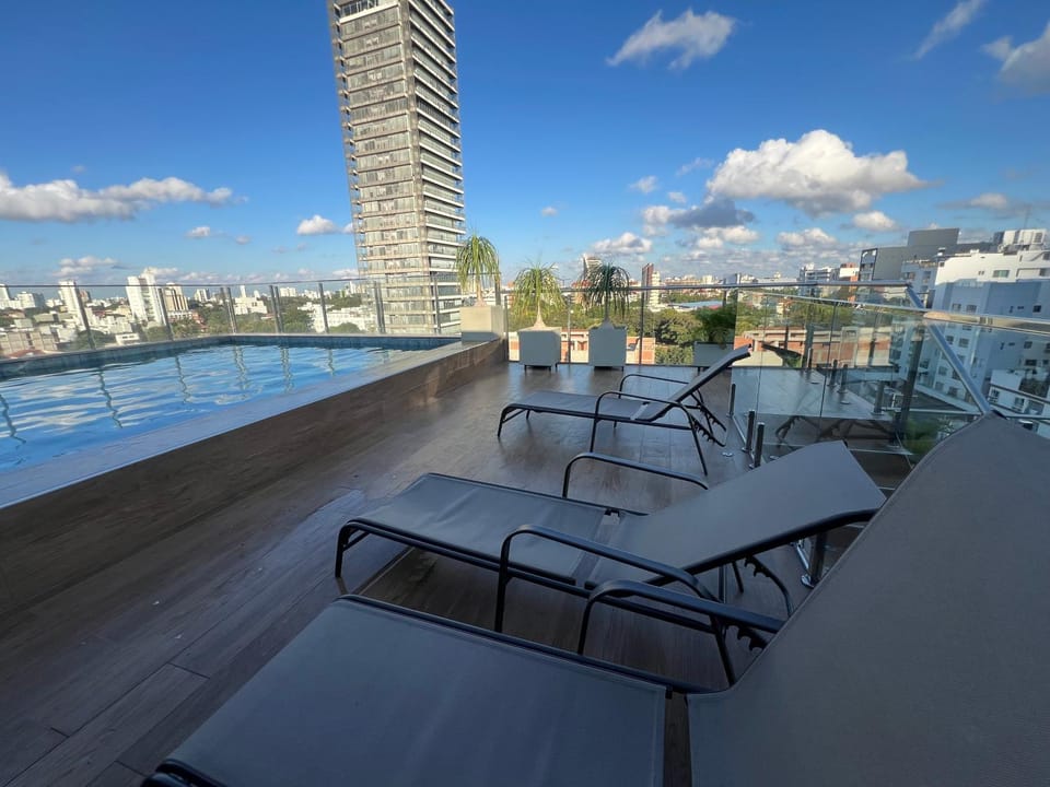 City view, Pool view, Swimming pool, sunbed