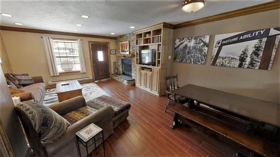 Day, TV and multimedia, Living room, Seating area, fireplace, furniture