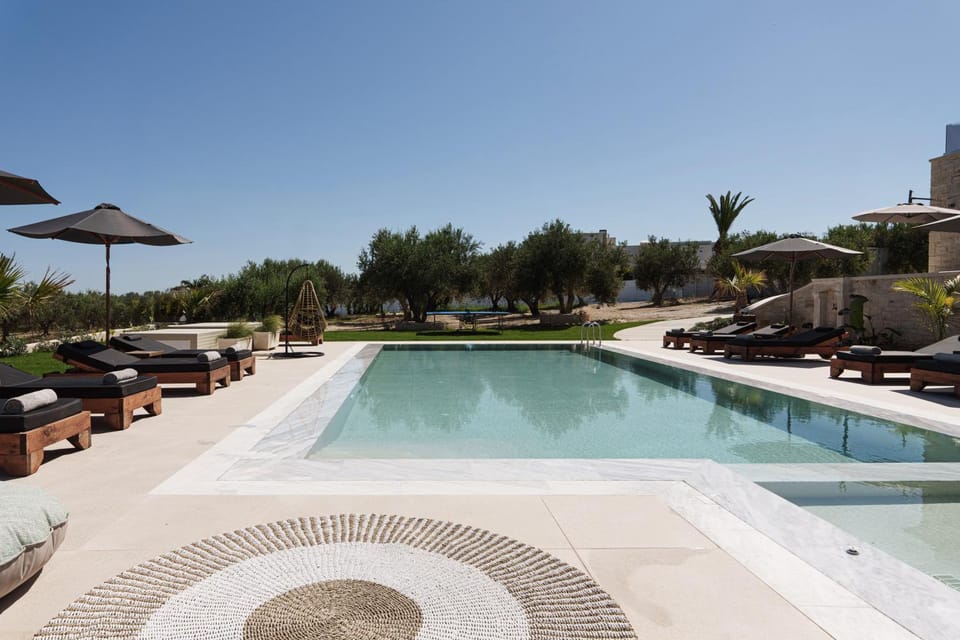 Natural landscape, Pool view, Swimming pool, sunbed