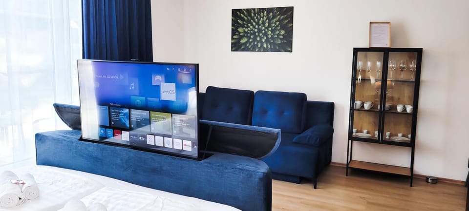 Bed, TV and multimedia, Living room, Bedroom