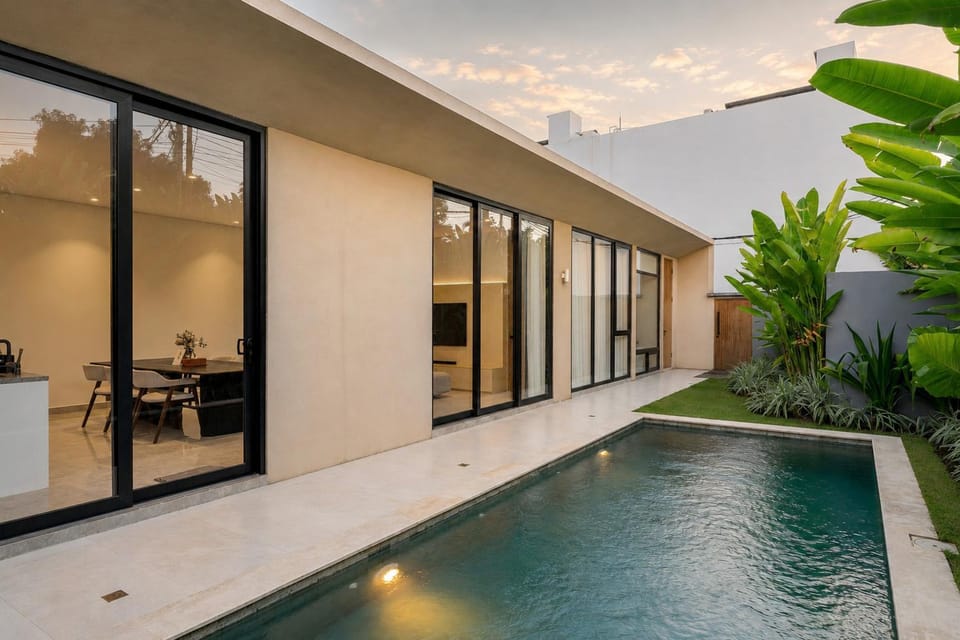 Property building, Pool view, Swimming pool