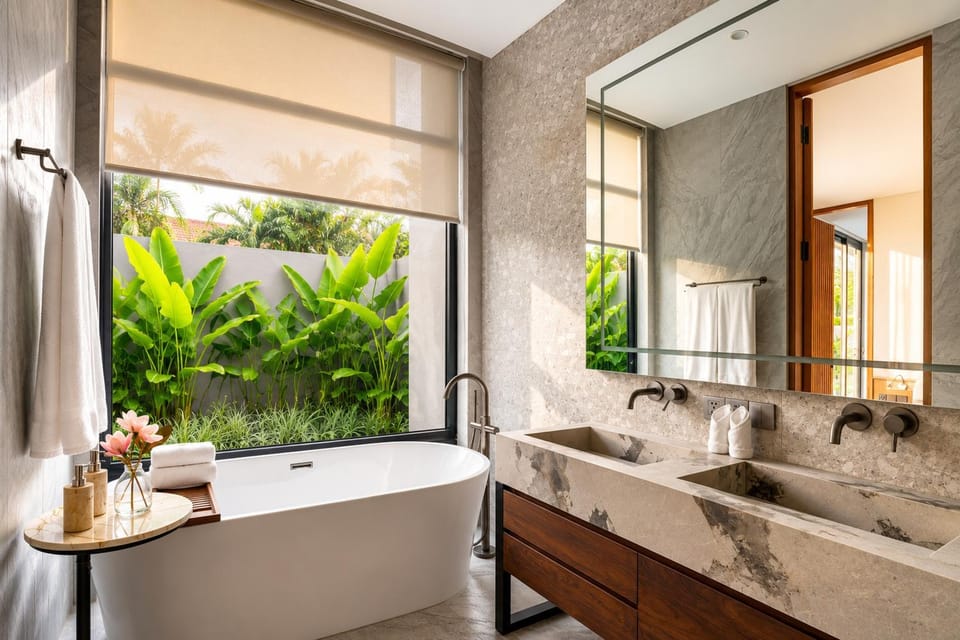 Bathroom, Bath, towels