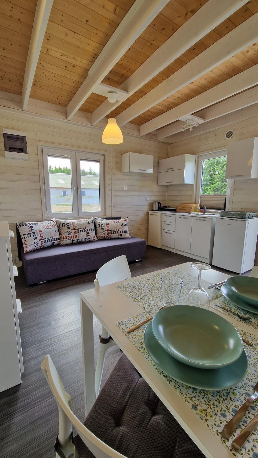 Bed, Kitchen or kitchenette, Living room, Photo of the whole room, Seating area, Dining area, Bedroom