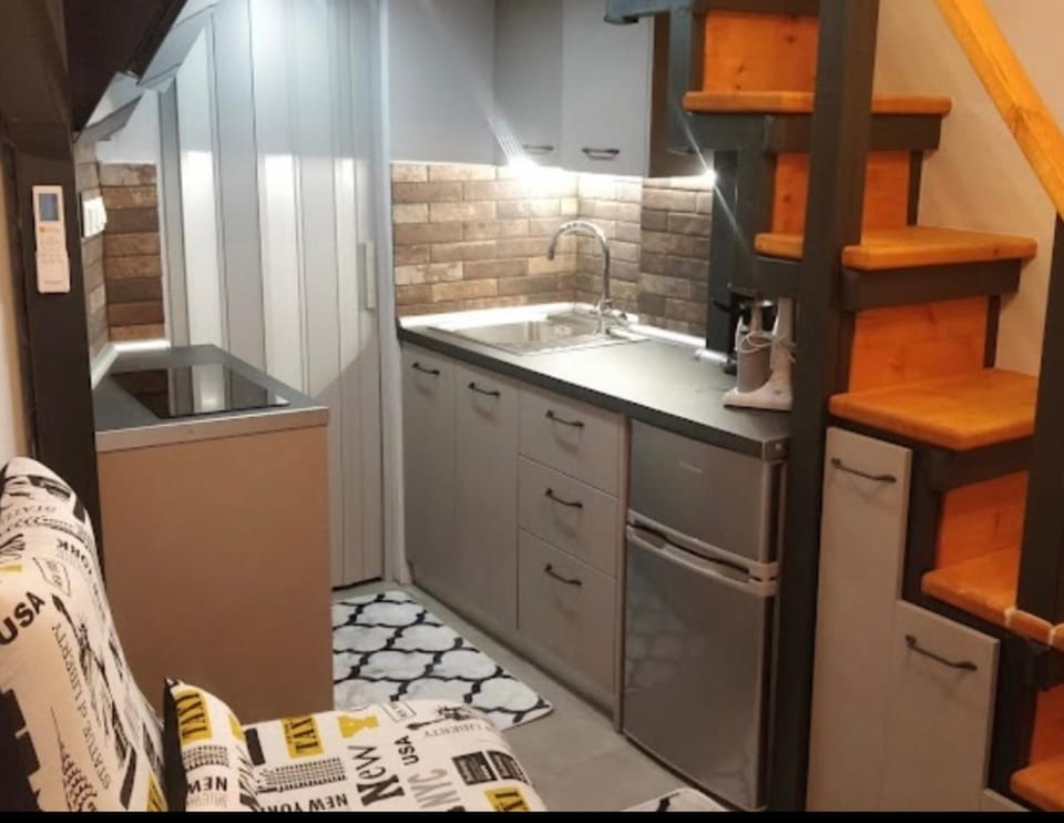 Kitchen or kitchenette, Photo of the whole room, stove