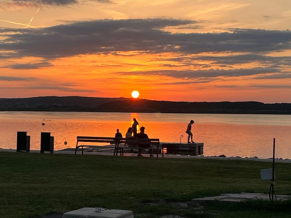 Lake view, Sunset