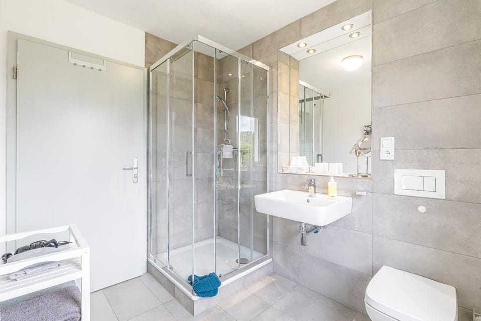Shower, Toilet, Bathroom, towels
