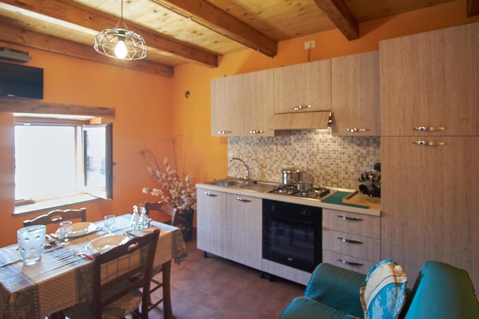 Kitchen or kitchenette, Dining area, oven, stove