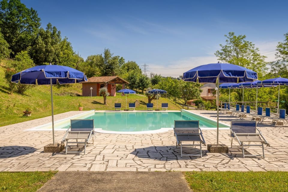 Property building, Living room, Swimming pool