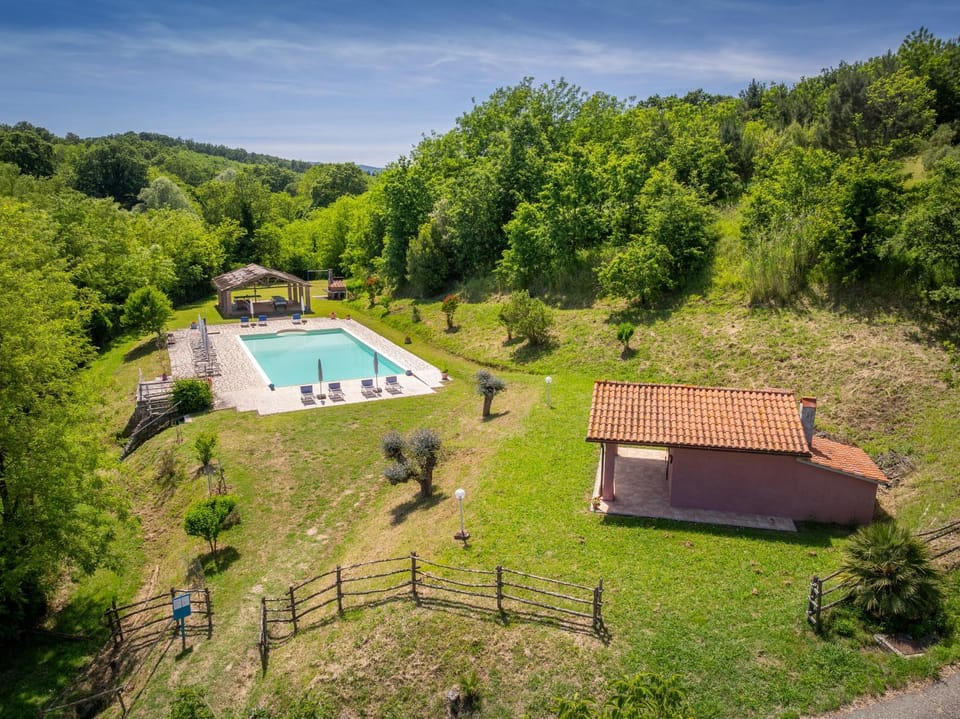 Property building, Living room, Swimming pool