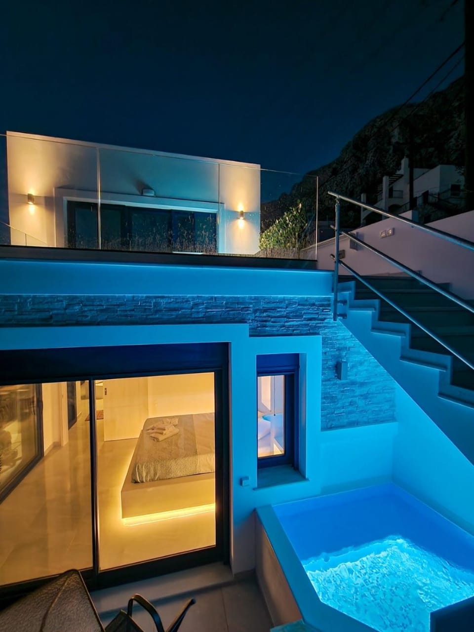 Night, Swimming pool
