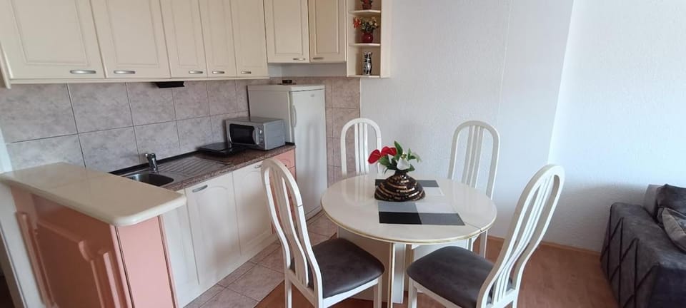 Kitchen or kitchenette, Dining area, stove