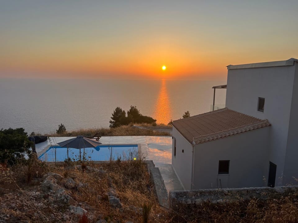 Sea view, Swimming pool, Sunset