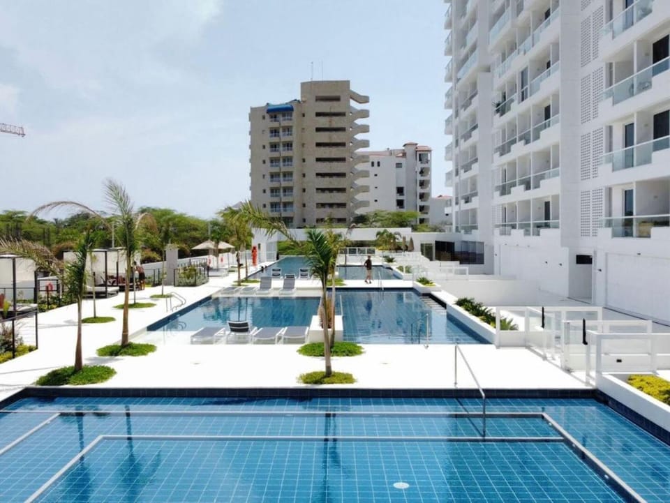Property building, Pool view, Swimming pool