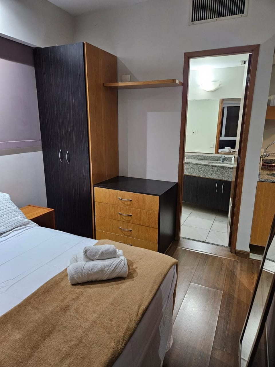 Bed, Bedroom, wardrobe, air conditioner