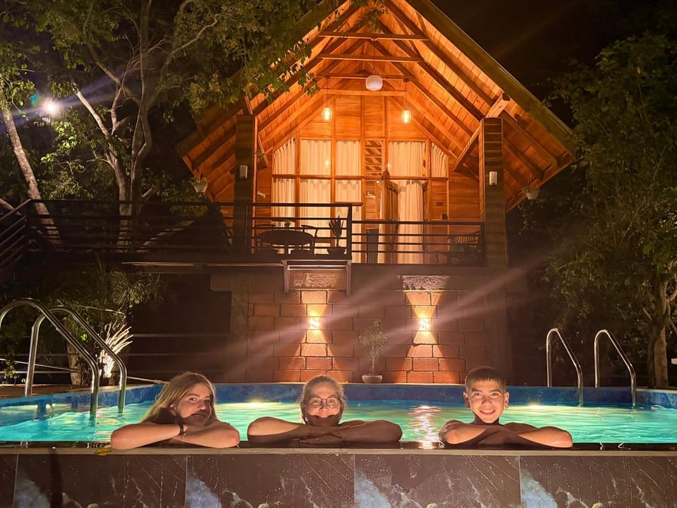 Night, Natural landscape, Pool view, Swimming pool
