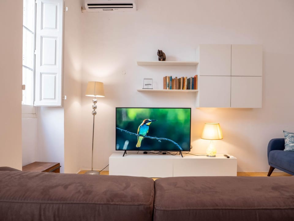 TV and multimedia, Living room, Seating area, air conditioner