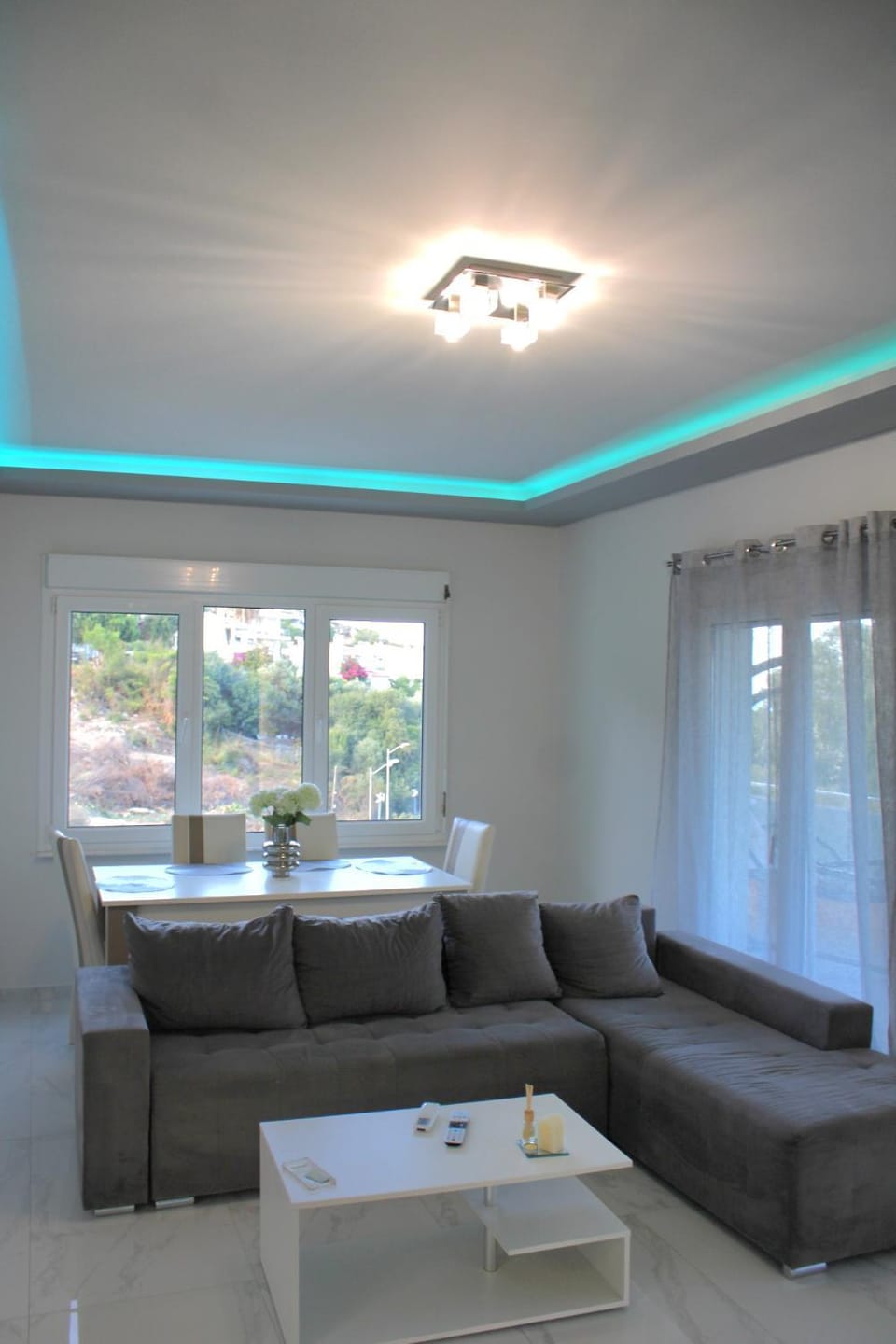 Living room, Seating area, Dining area