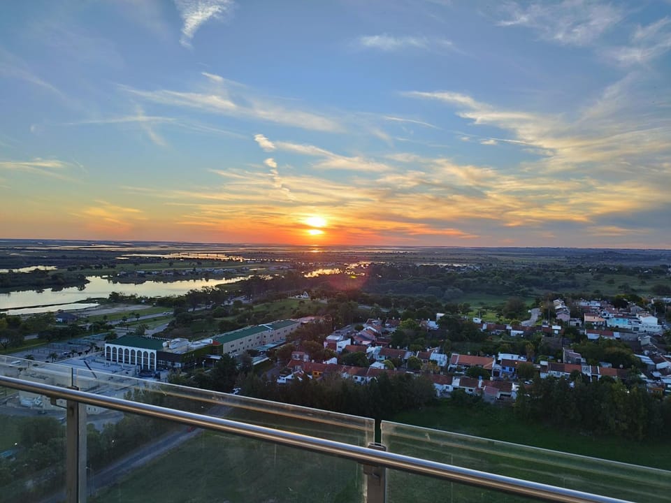 Natural landscape, River view, Sunset