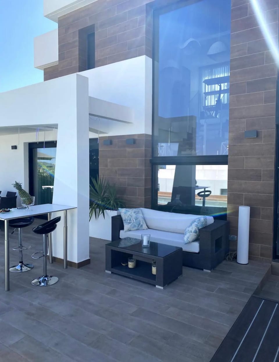 Patio, Swimming pool, Inner courtyard view
