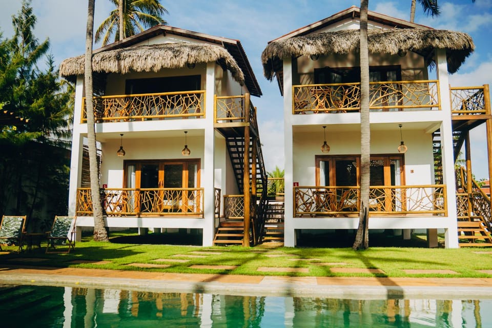 Property building, Patio, Natural landscape, Garden, Garden view, Pool view, Swimming pool