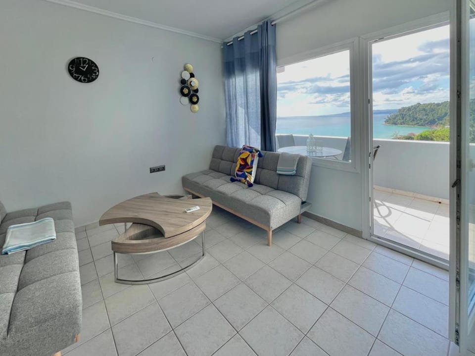 Living room, Seating area, Sea view