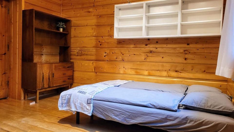 Bed, Living room, air conditioner
