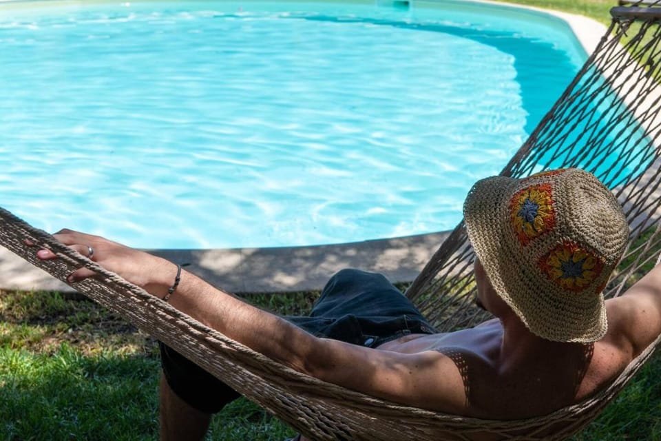 Day, People, Swimming pool, sunbed
