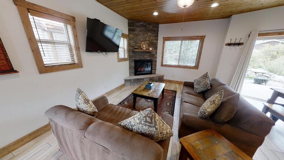 Day, TV and multimedia, Balcony/Terrace, Living room, fireplace, furniture