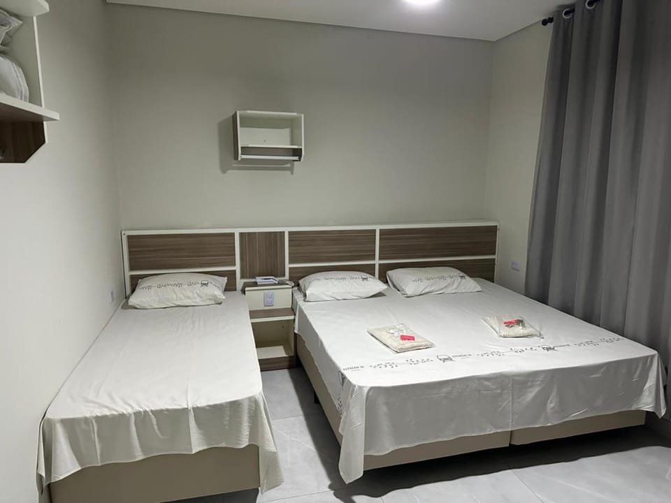 Bed, Photo of the whole room, Bedroom, towels, air conditioner