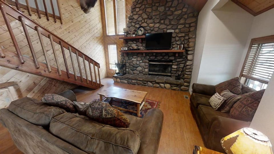 Day, TV and multimedia, Living room, Seating area, fireplace, furniture