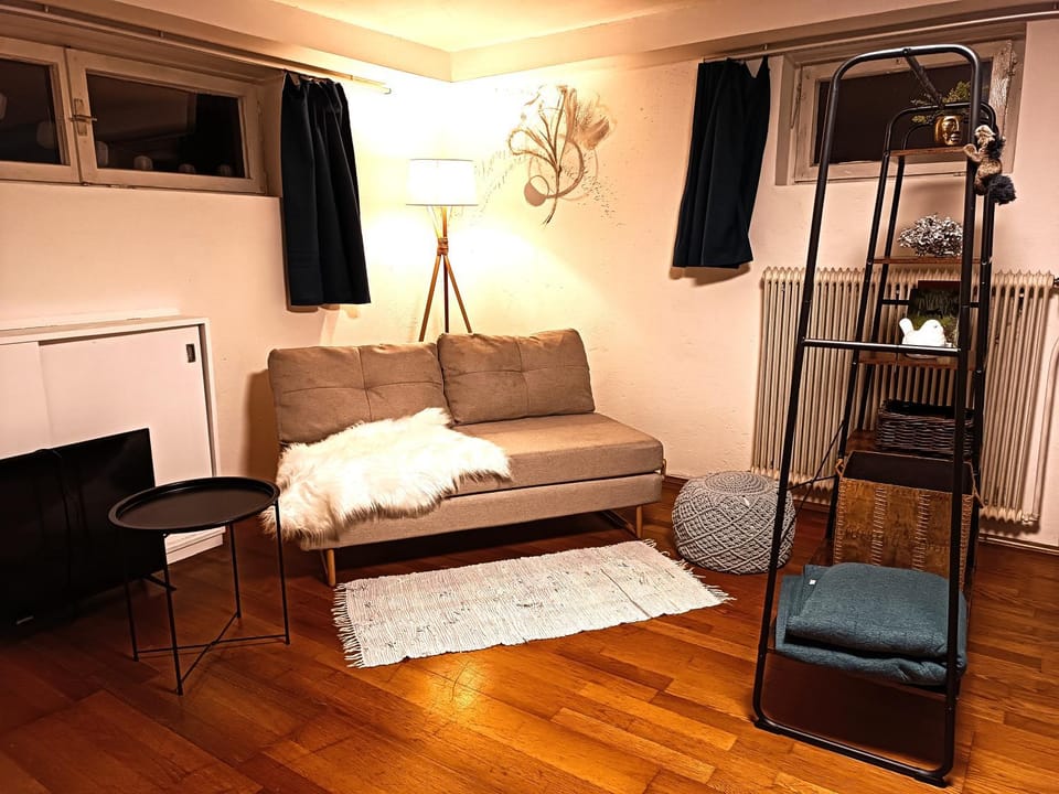 Night, Living room, Seating area