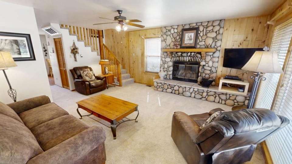 Day, TV and multimedia, Living room, Seating area, fireplace, furniture, air conditioner